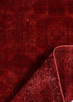 Crimson Majesty Vintage El Dokuma Yün Halı 290x198 cm
