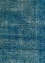 Sapphire Mist Vintage El Dokuma Yün Halı 276x190 cm
