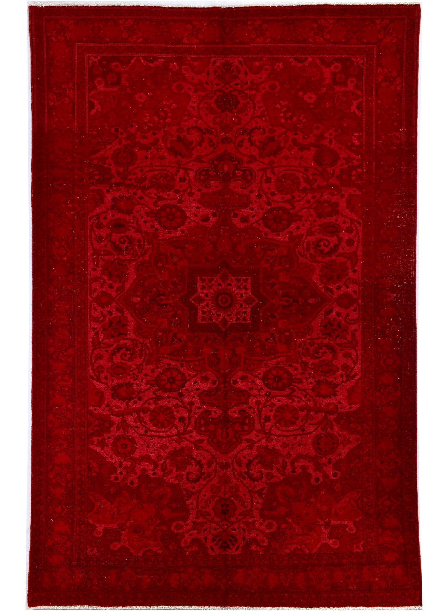 Ruby Vineyard Vintage El Dokuma Yün Halı 295x195 cm