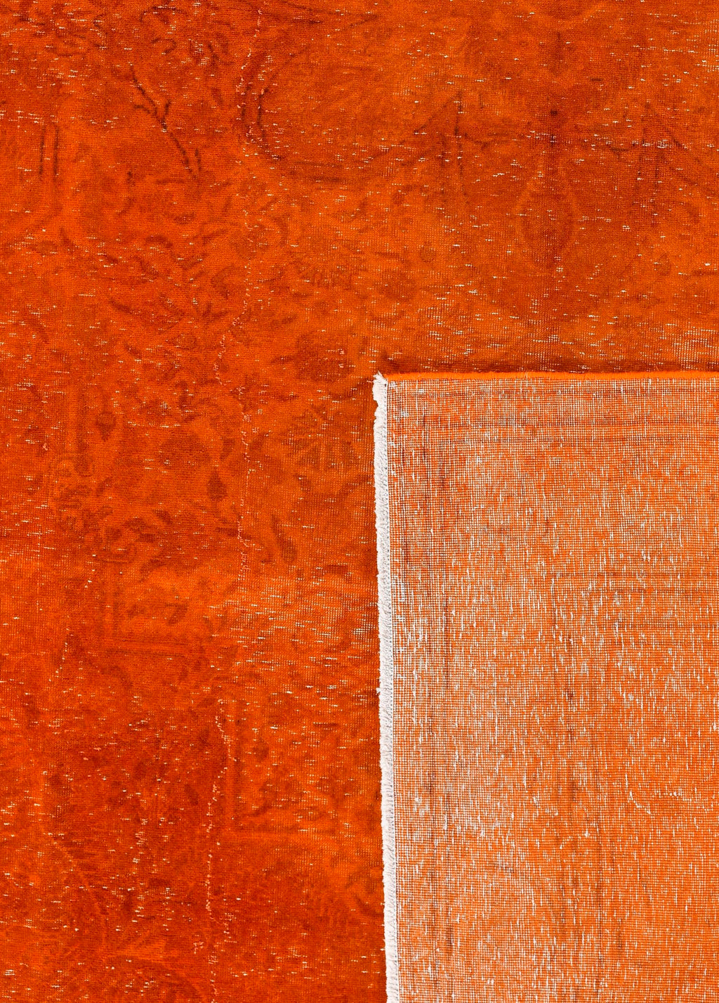 Saffron Grid Vintage El Dokuma Yün Halı 277x195 cm