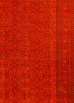 Sunset Petals Vintage El Dokuma Yün Halı 296x192 cm