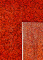 Sunset Petals Vintage El Dokuma Yün Halı 296x192 cm