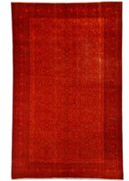 Sunset Petals Vintage El Dokuma Yün Halı 296x192 cm