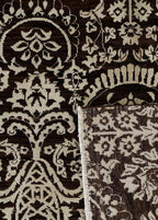 Nocturne Grove Hand-Woven Wool and Silk Carpet 186x123 cm