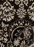 Nocturne Grove Hand-Woven Wool and Silk Carpet 186x123 cm