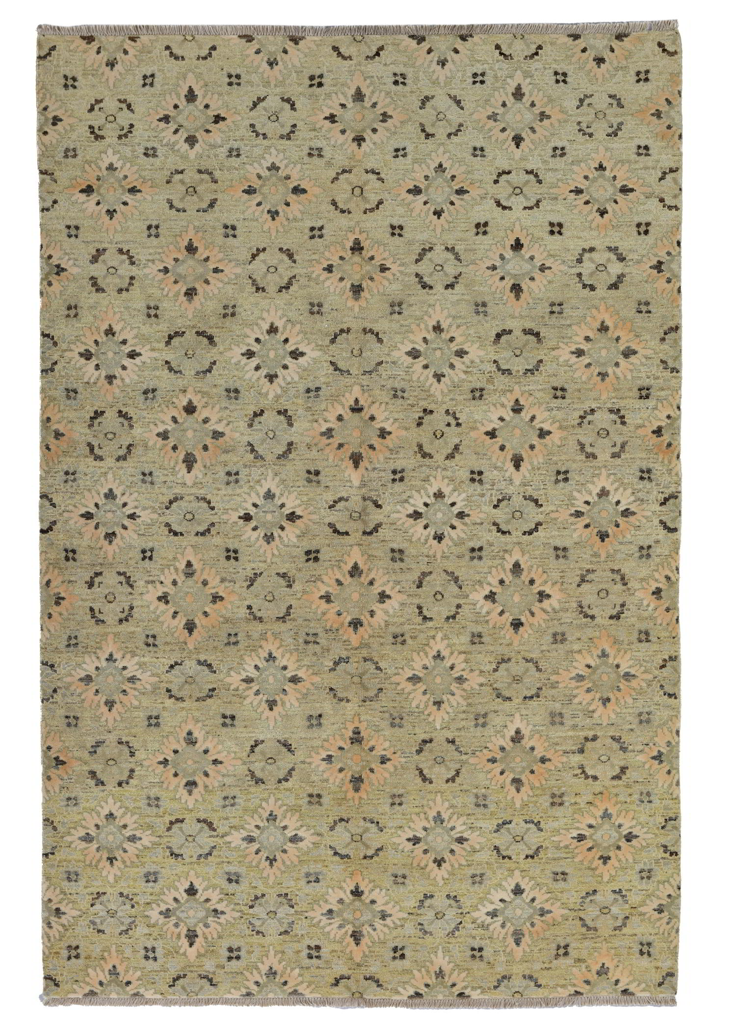 Jade Echo El Dokuma Yün Halı 185x123 cm