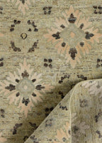 Jade Echo Hand-Woven Wool Carpet 185x123 cm