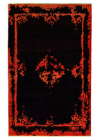 Ignara Hand-Woven Wool and Silk Carpet 296x199 cm