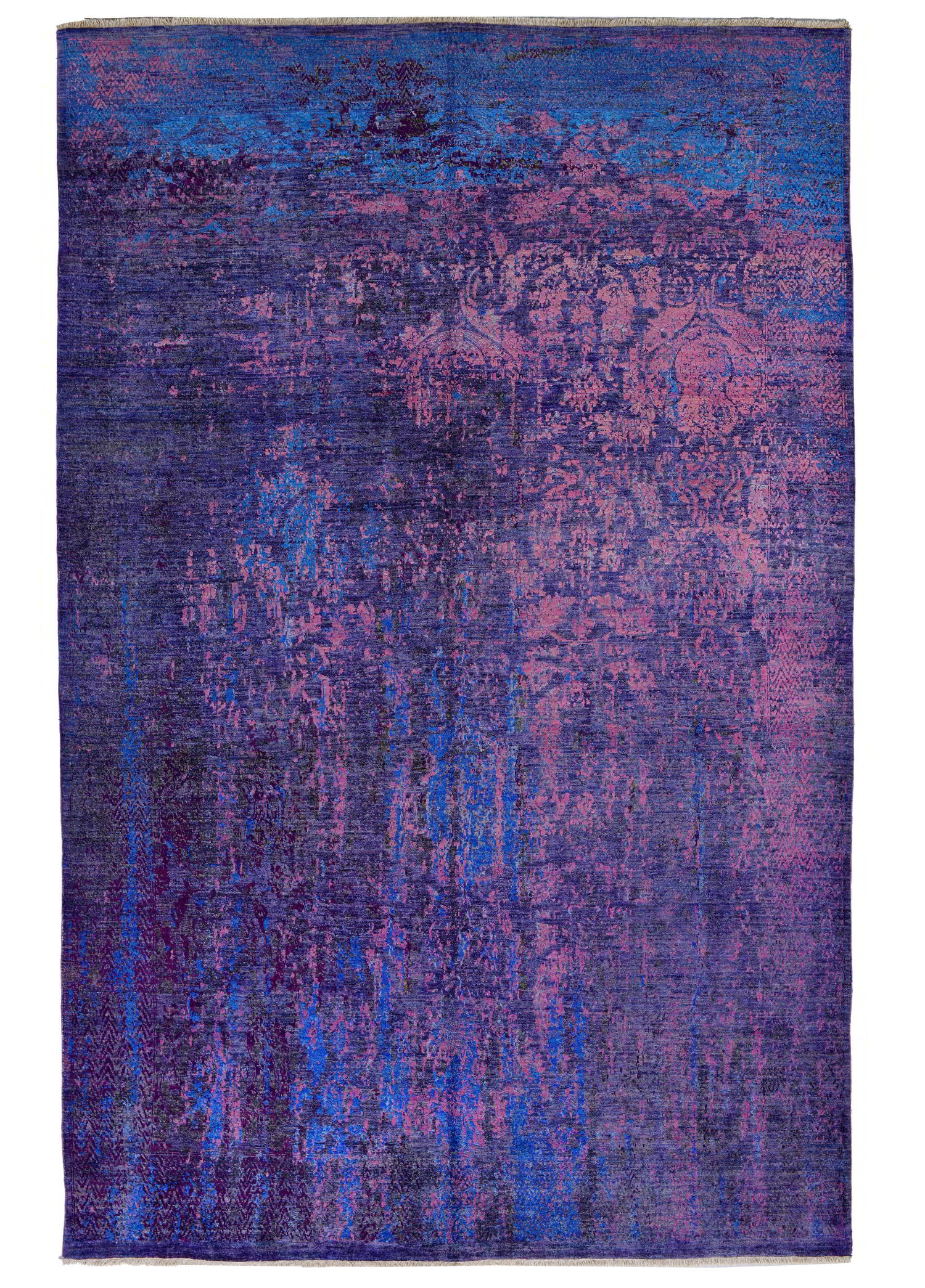 Virelle Hand-Woven Wool and Silk Carpet 296x190 cm
