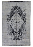 Ezvane Hand-Woven Wool and Silk Carpet 301x198 cm