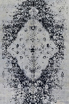 Ezvane Hand-Woven Wool and Silk Carpet 301x198 cm