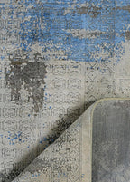Skadra Hand-Woven Wool and Silk Carpet 298x242 cm