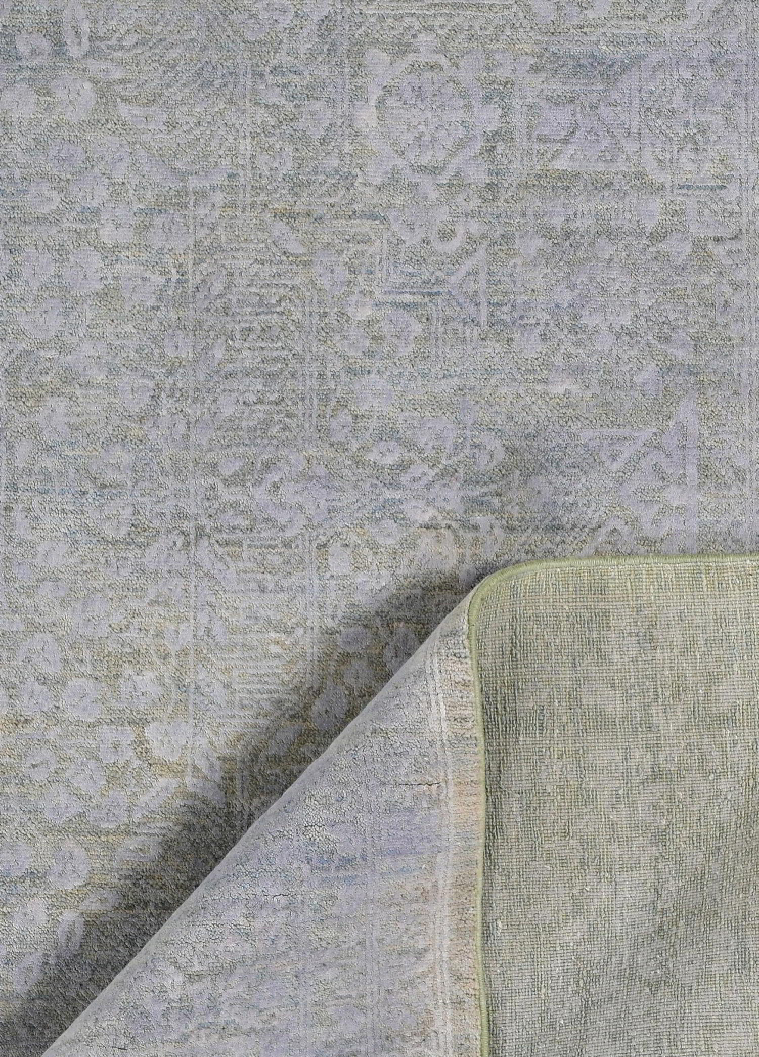 Lucelle Hand-Woven Wool and Silk Carpet 305x196 cm