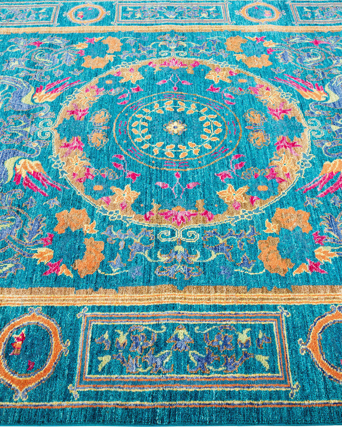 Stratford Hand-Woven Wool and Silk Rug 228x158 cm
