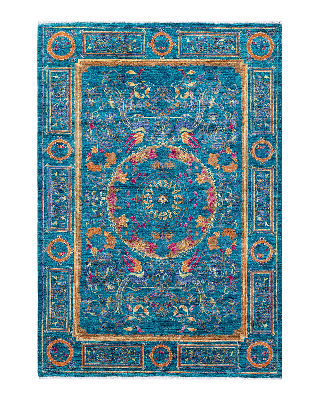 Stratford Hand-Woven Wool and Silk Rug 228x158 cm
