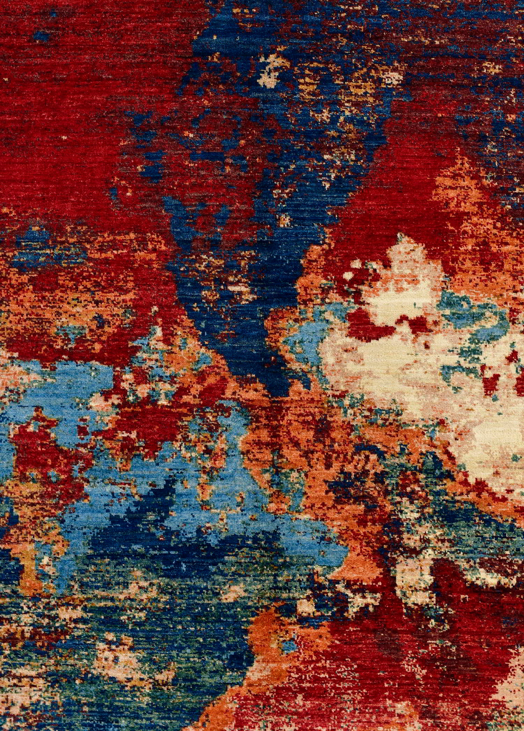 Virell Hand-Woven Wool and Silk Carpet 181x122 cm