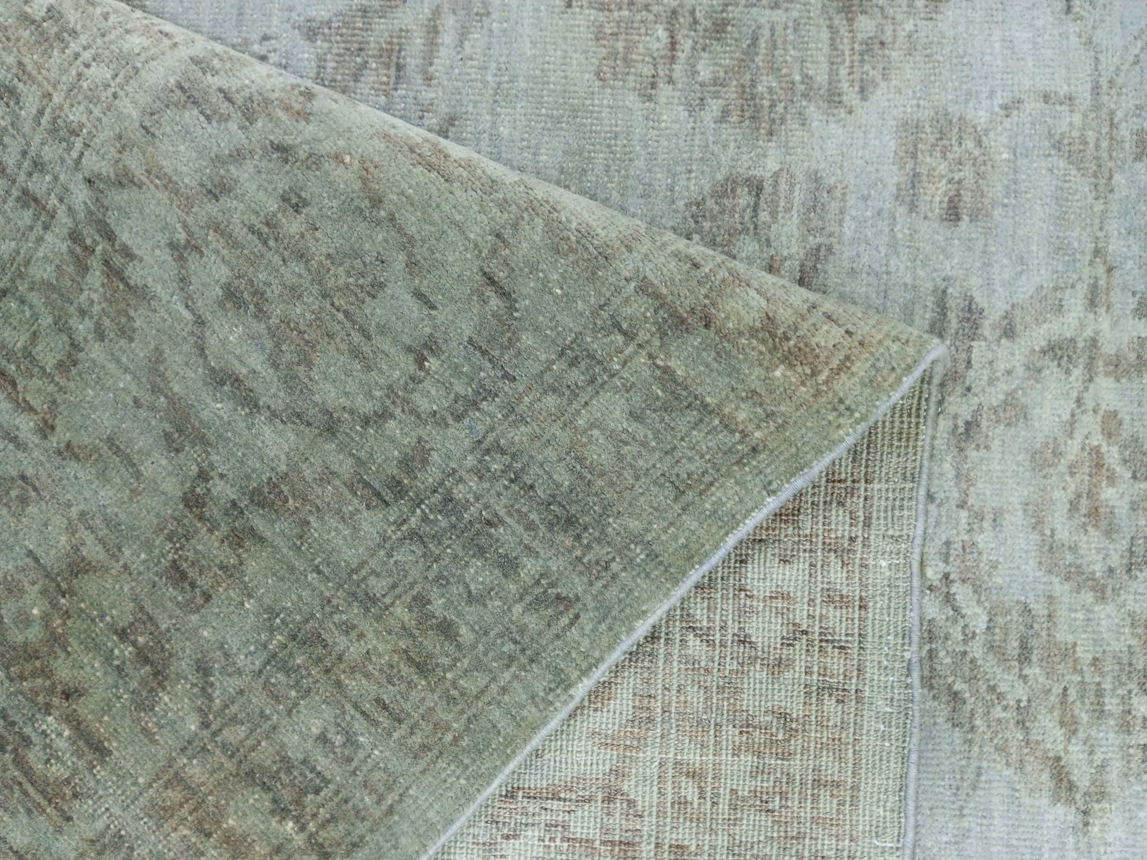 Olive Dusk El Dokuma Yün Halı 281x241 cm
