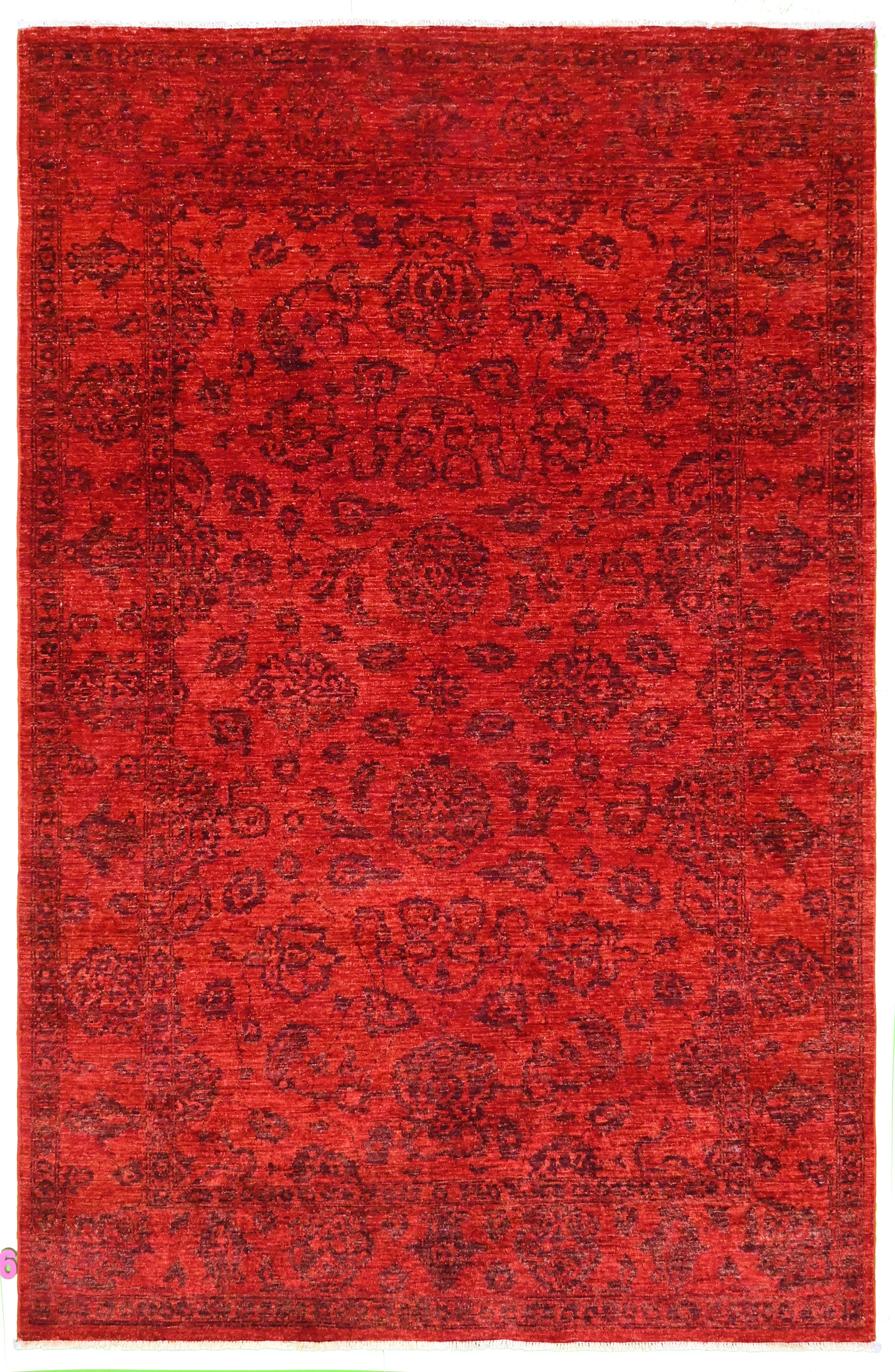 BordeauX Dust El Dokuma Yün Halı 272x177 cm