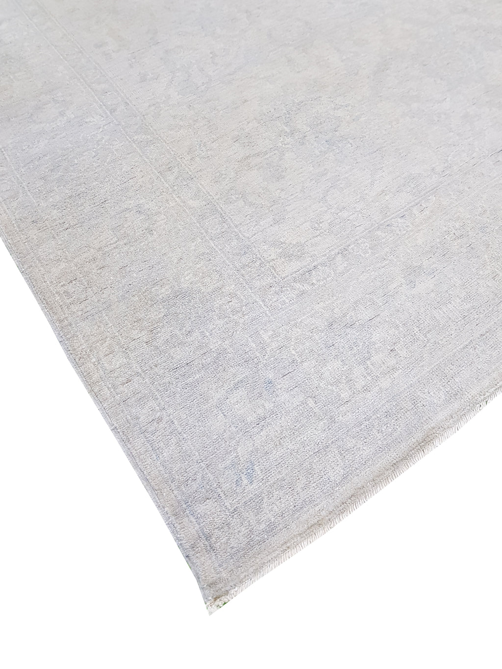 Pewter Fog Hand-Woven Wool Rug 271x177 cm