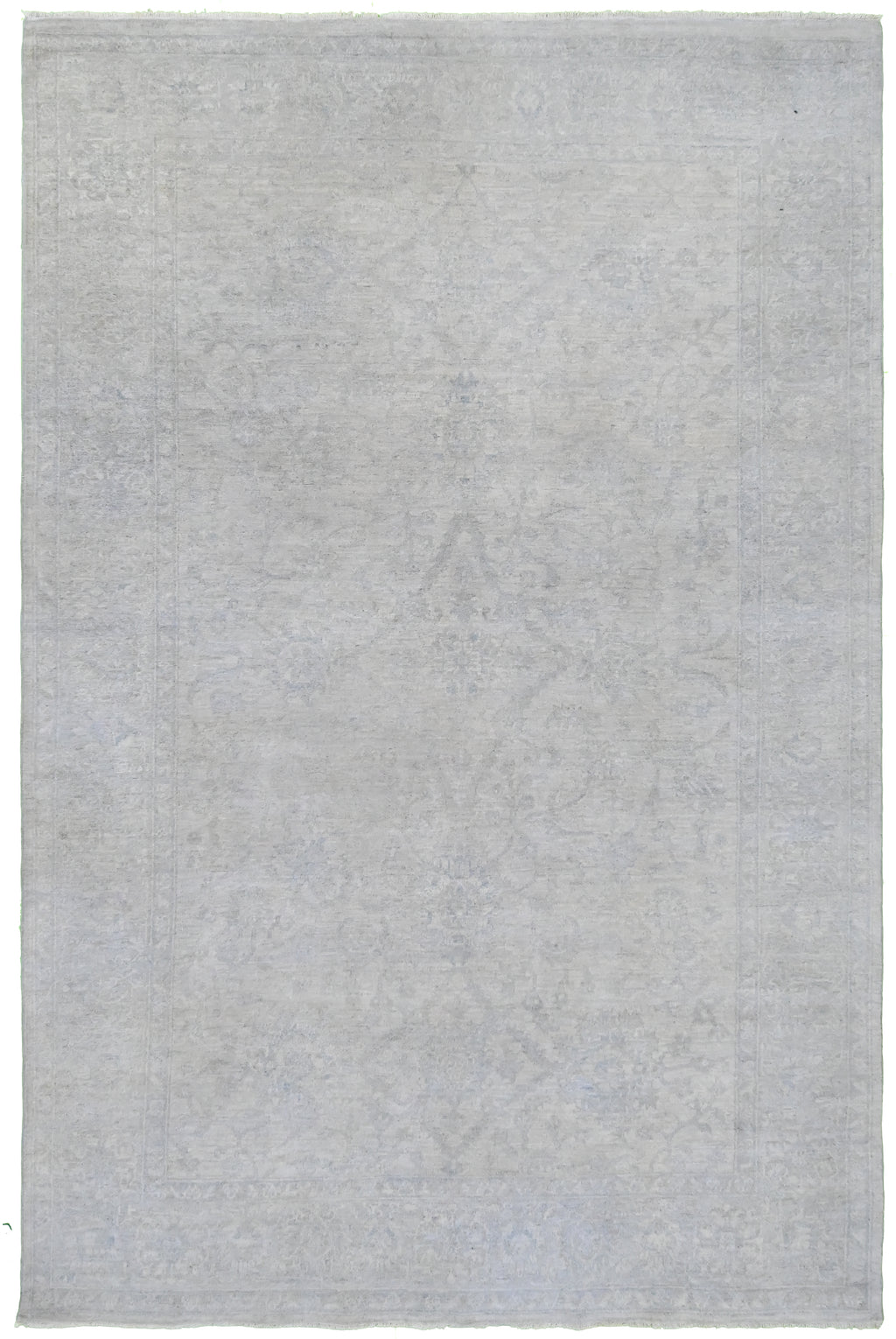 Pewter Fog Hand-Woven Wool Rug 271x177 cm