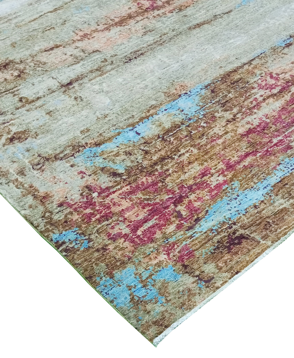 Dynamis Hand-Woven Wool and Silk Carpet 307x200 cm