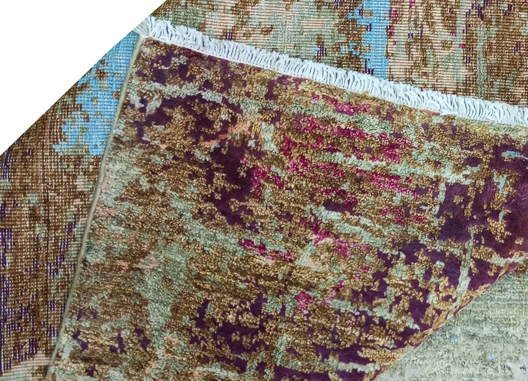 Dynamis Hand-Woven Wool and Silk Carpet 307x200 cm