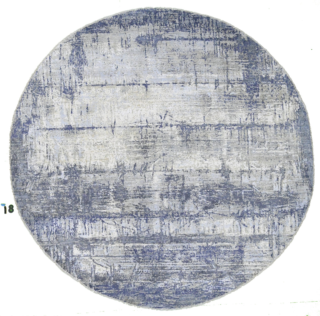 Synchronicity Hand-Woven Wool and Silk Carpet 243x243 cm