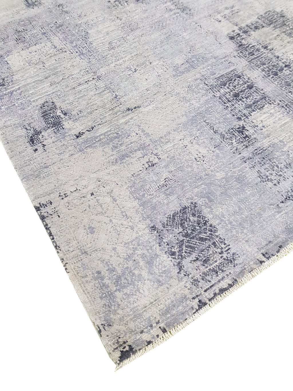 VorteX Hand-Woven Wool and Silk Carpet 186x121 cm