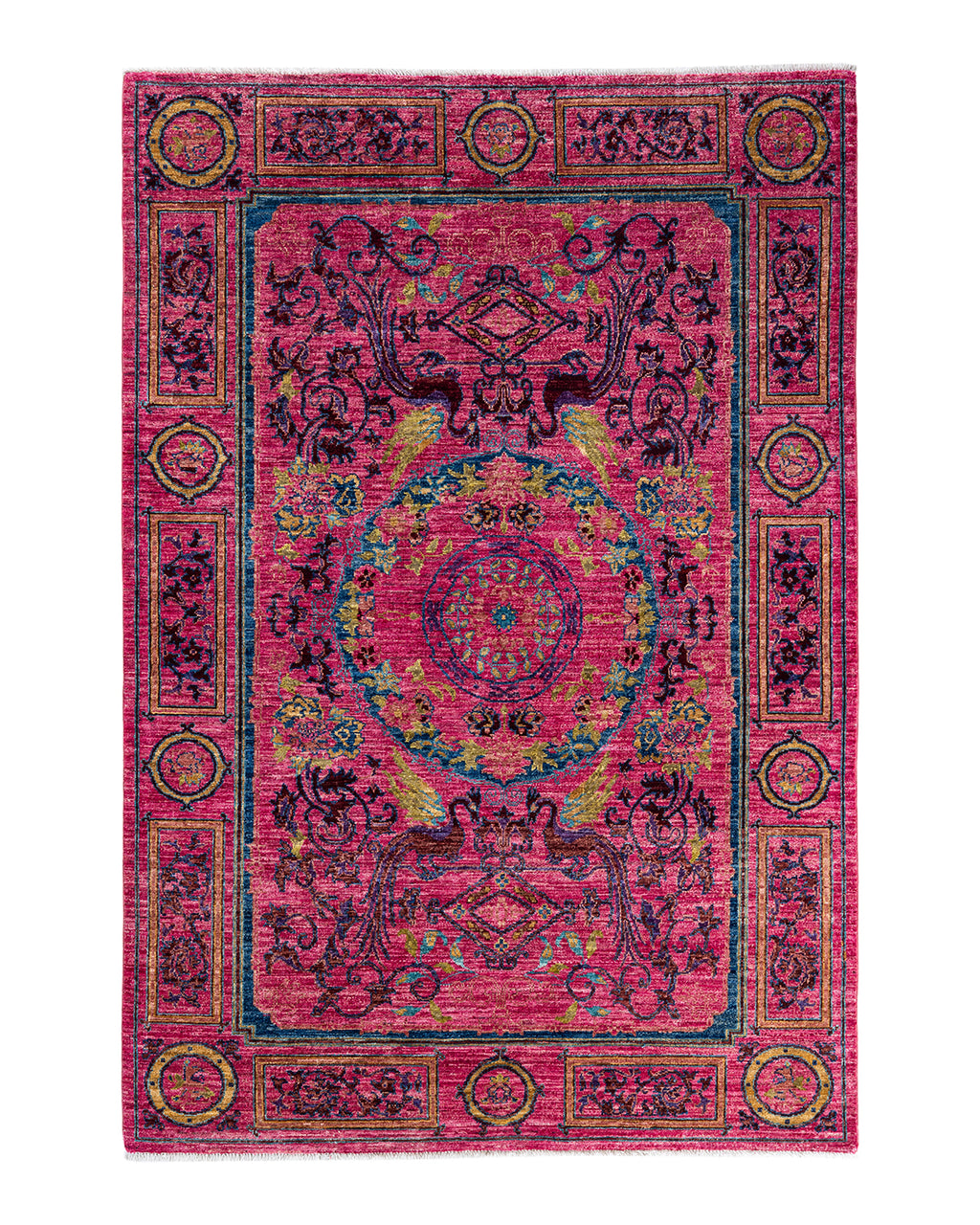 Calestia Fuchsia El Dokuma Yün Halı 221 x 154 cm