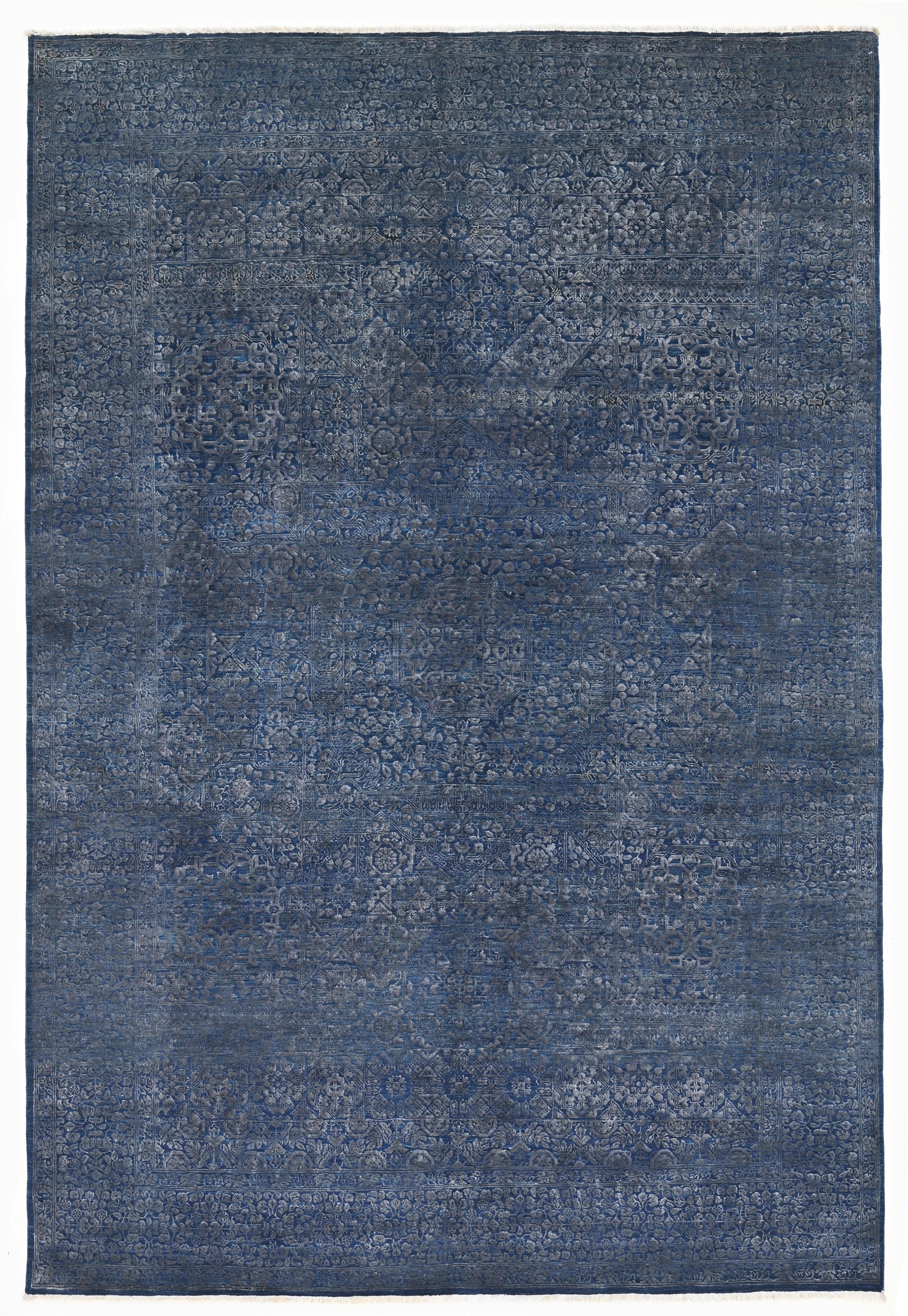 Elysium Blue El Dokuma Yün ve İpek Halı 294x198 cm