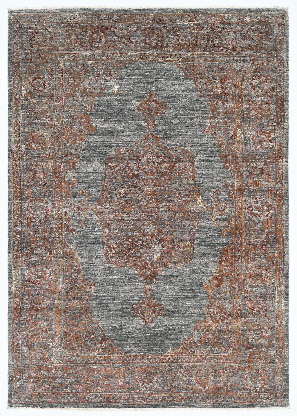Zephyr Hand-Woven Wool and Silk Carpet 249x171 cm