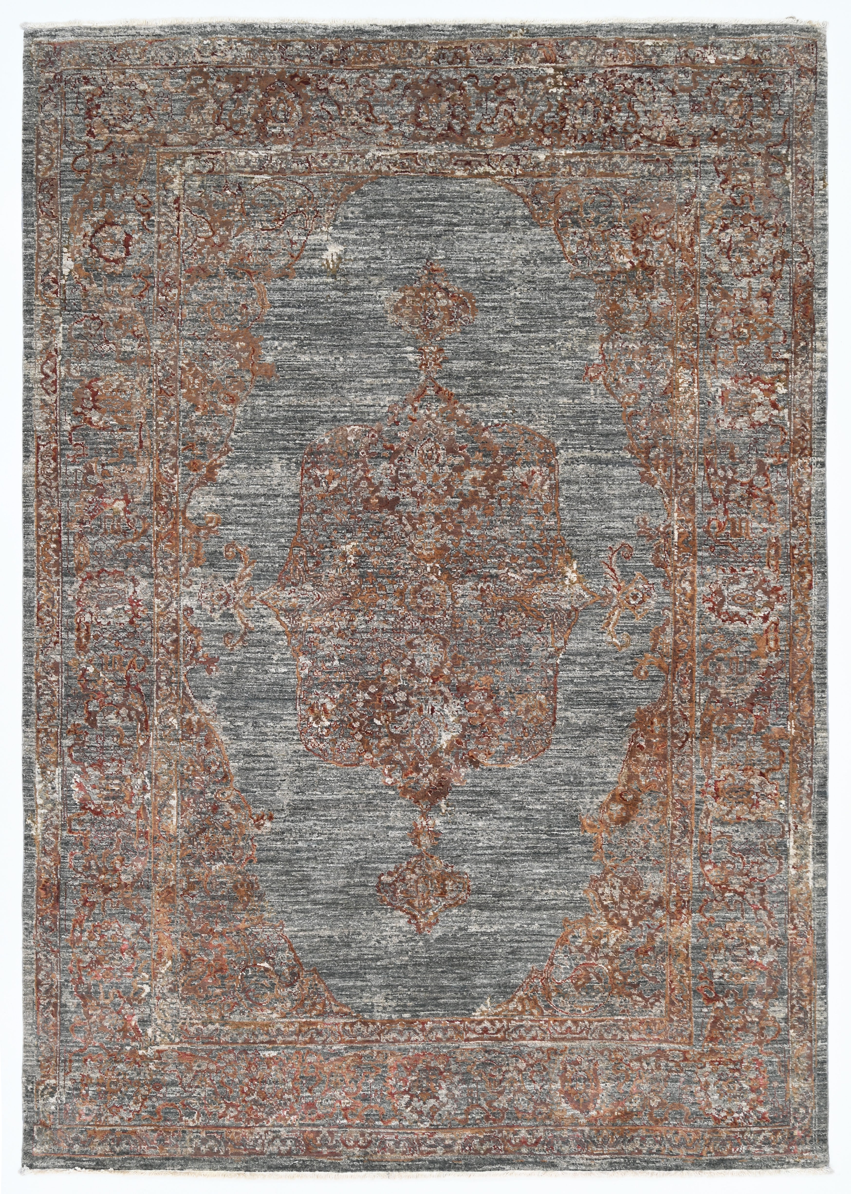 Zephyr Hand-Woven Wool and Silk Carpet 249x171 cm