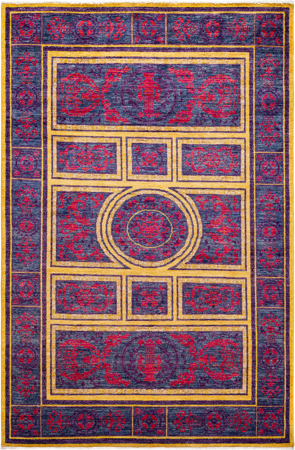 Sultana Indigo El Dokuma Yün Halı 223 x 148 cm