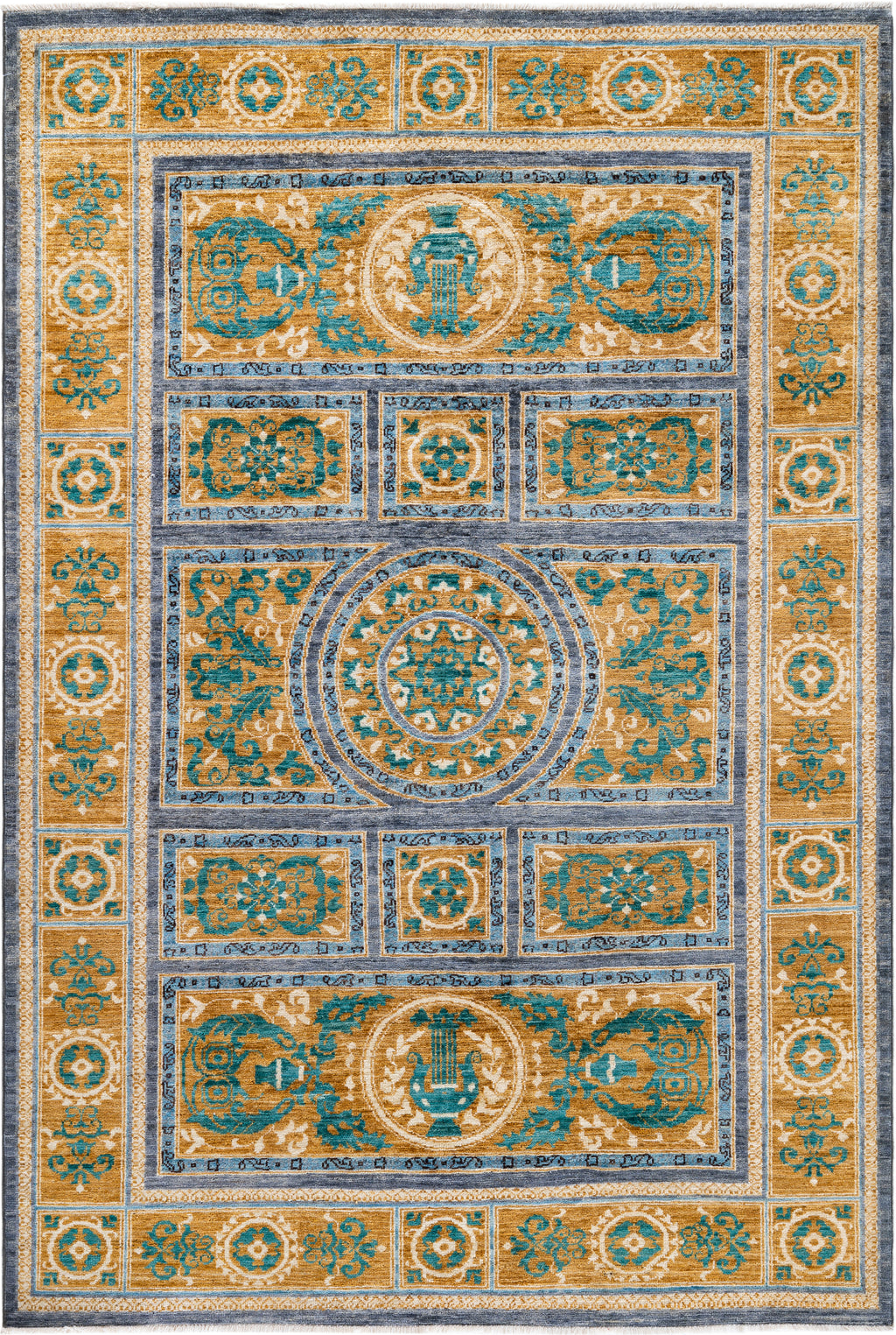 Mosaic Royale El Dokuma Yün ve İpek Halı 222x151 cm