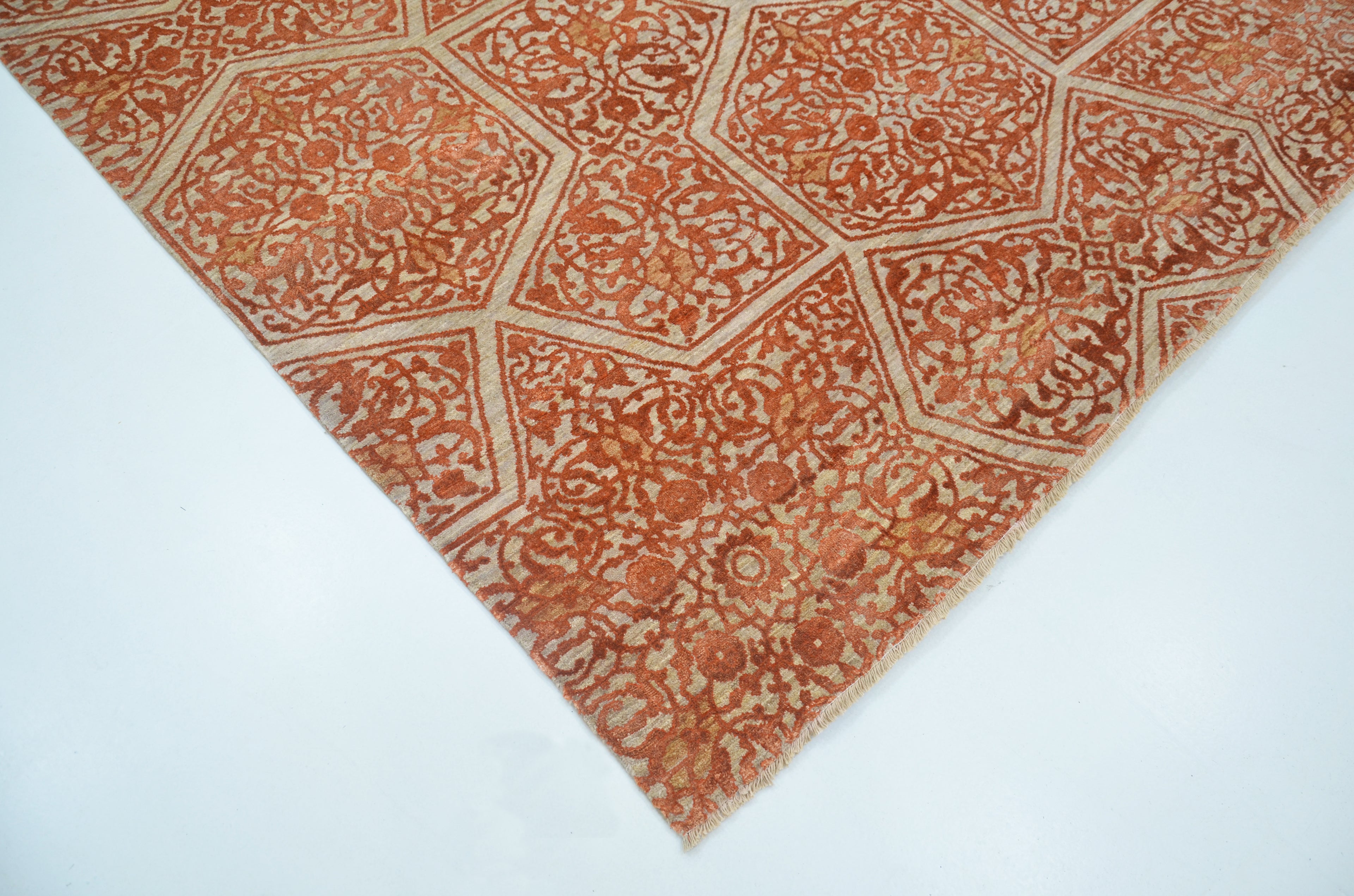 Baroque El Dokuma Yün ve İpek Halı 251x171 cm