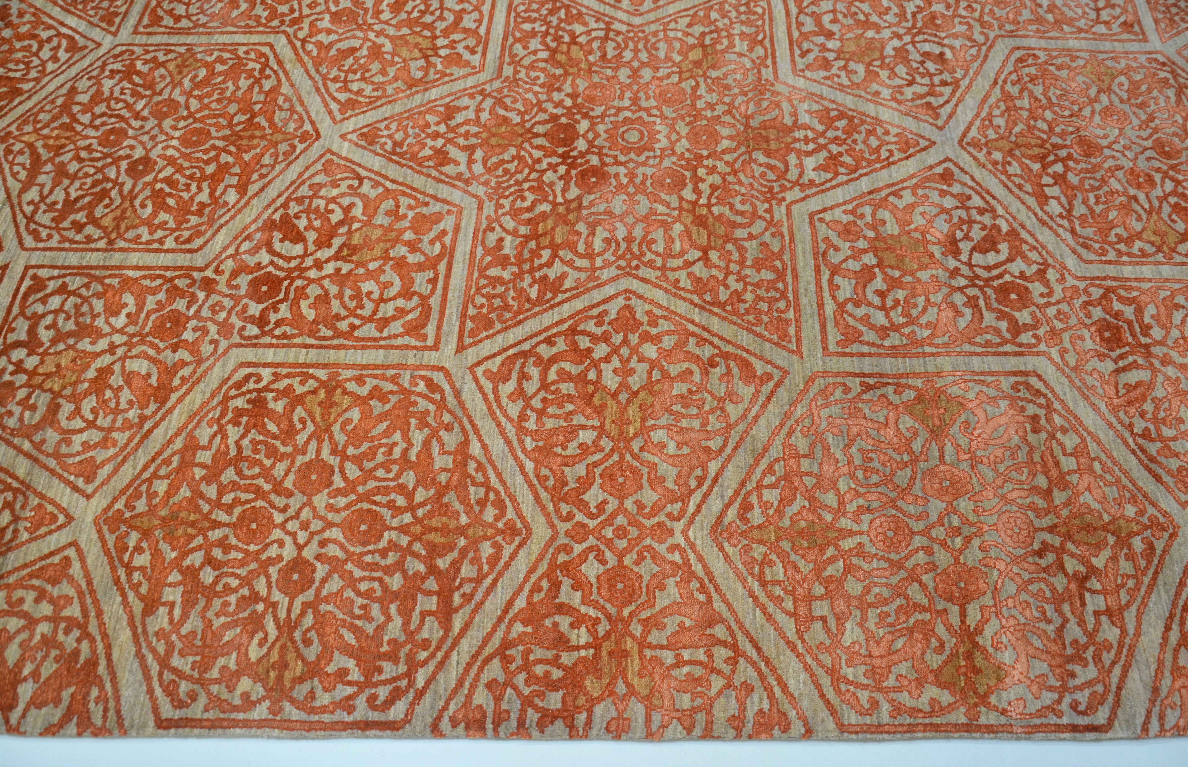 Baroque El Dokuma Yün ve İpek Halı 251x171 cm