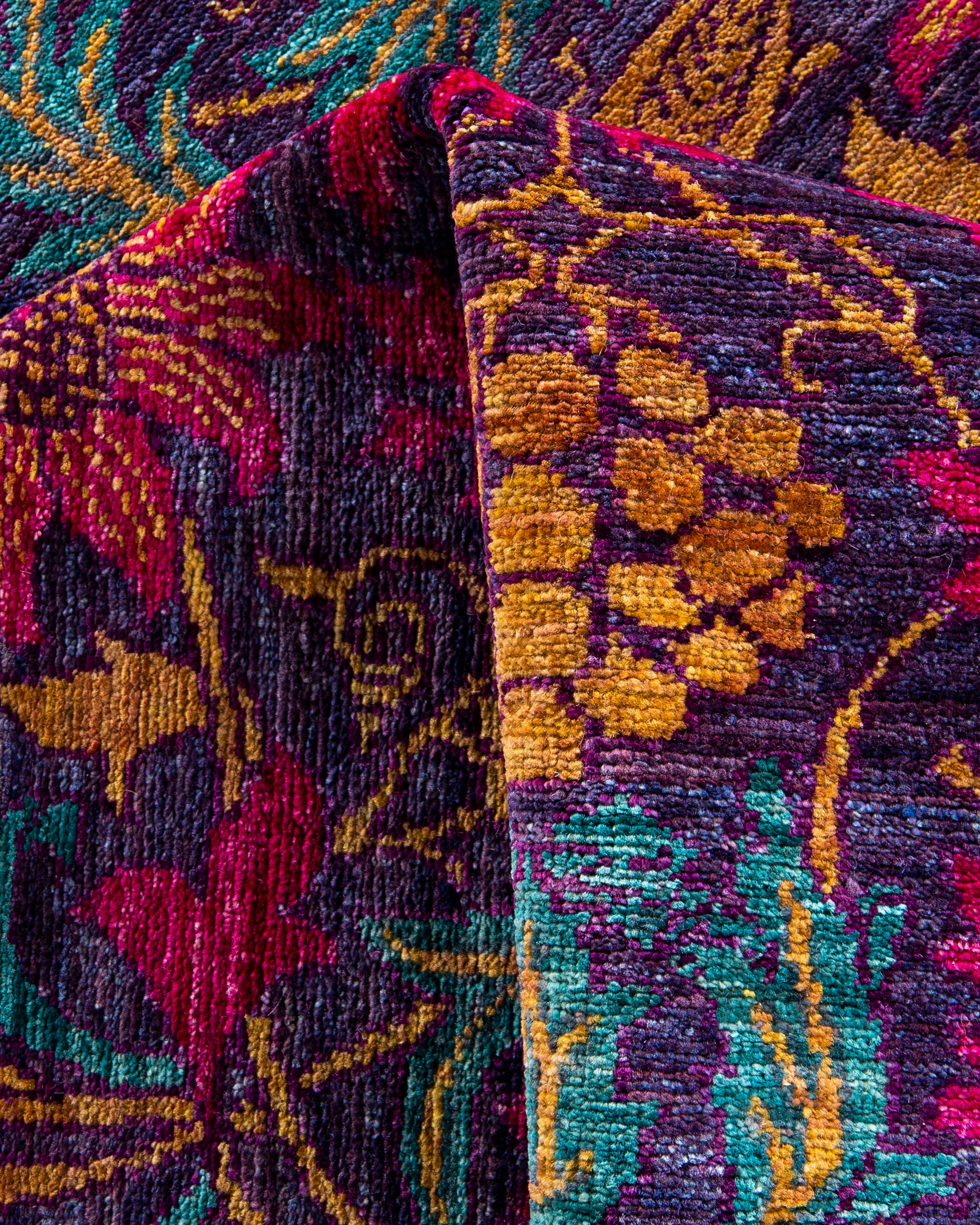 Ruskin Hand-Woven Wool and Silk Carpet 264x182 cm