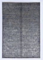Nuvien Hand-Woven Wool and Silk Carpet 186x129 cm