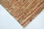 Sand Hand-Woven Wool and Silk Carpet 242x171 cm
