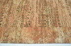 Sand Hand-Woven Wool and Silk Carpet 242x171 cm