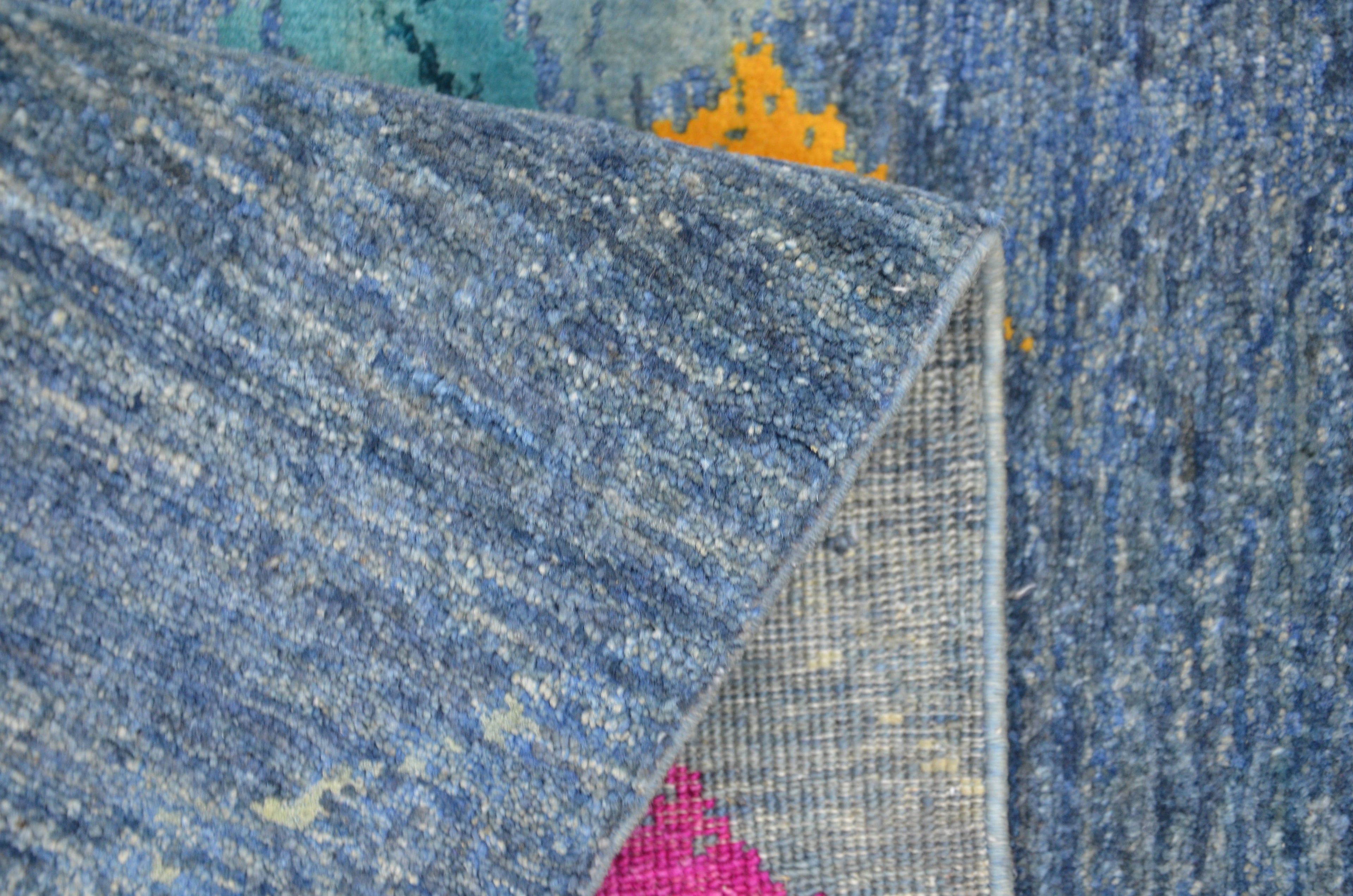 Architect Hand-Woven Wool and Silk Carpet 236x173 cm
