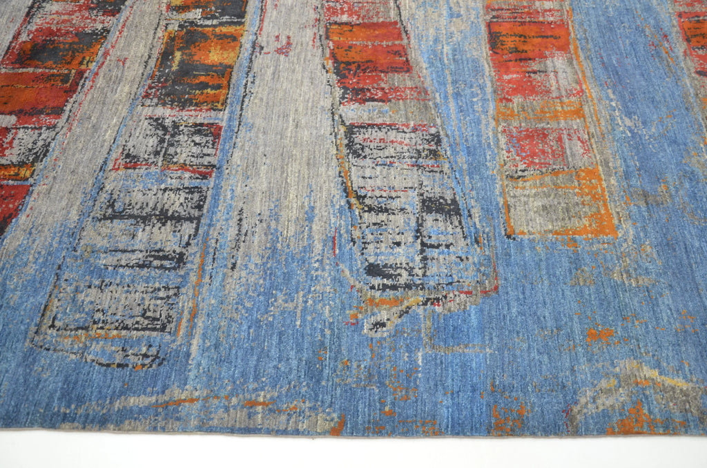 Abstract Strata – Emberwave El Dokuma Yün Halı 251 x 168 cm