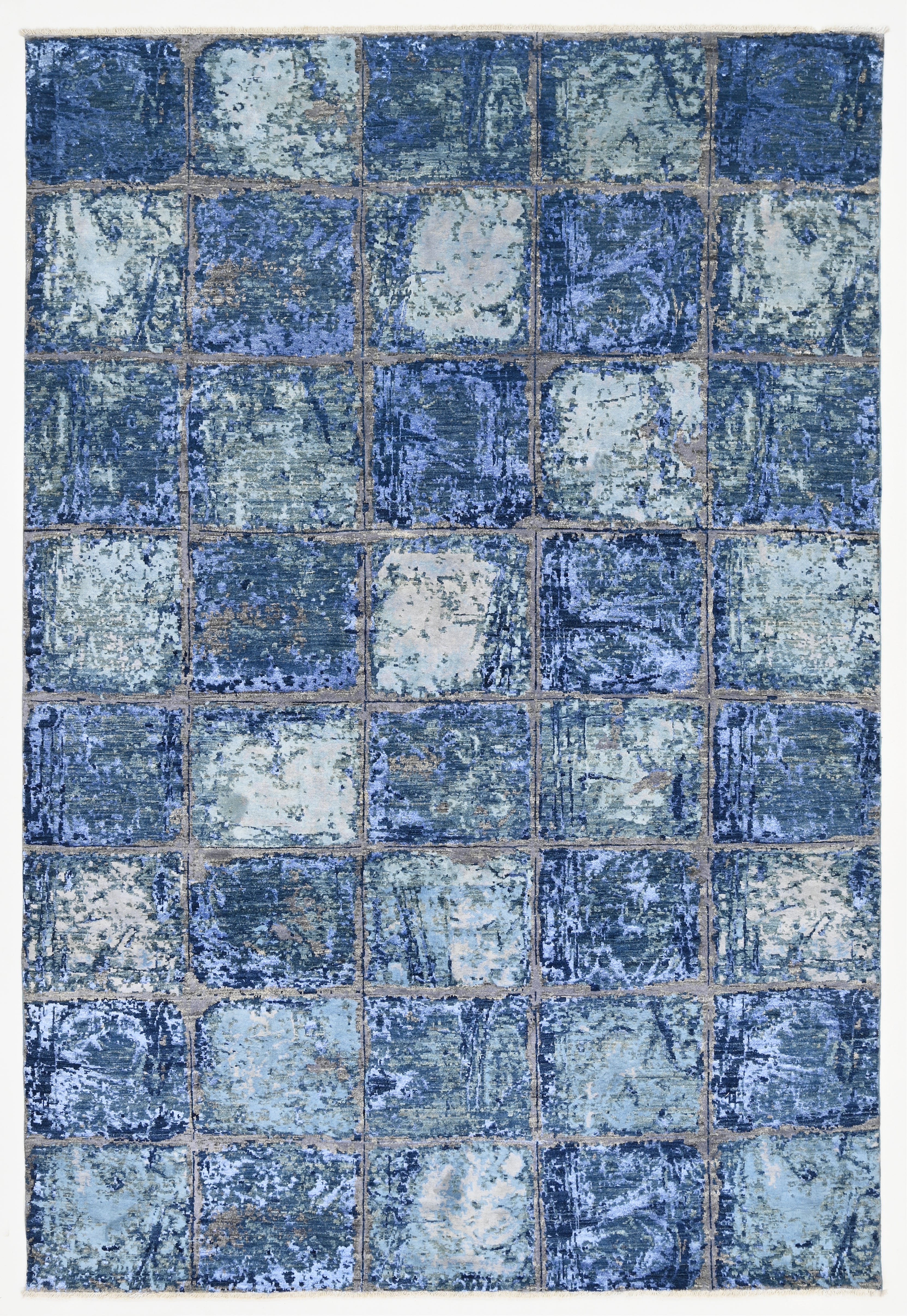Vector Hand-Woven Wool and Silk Carpet 280x180 cm
