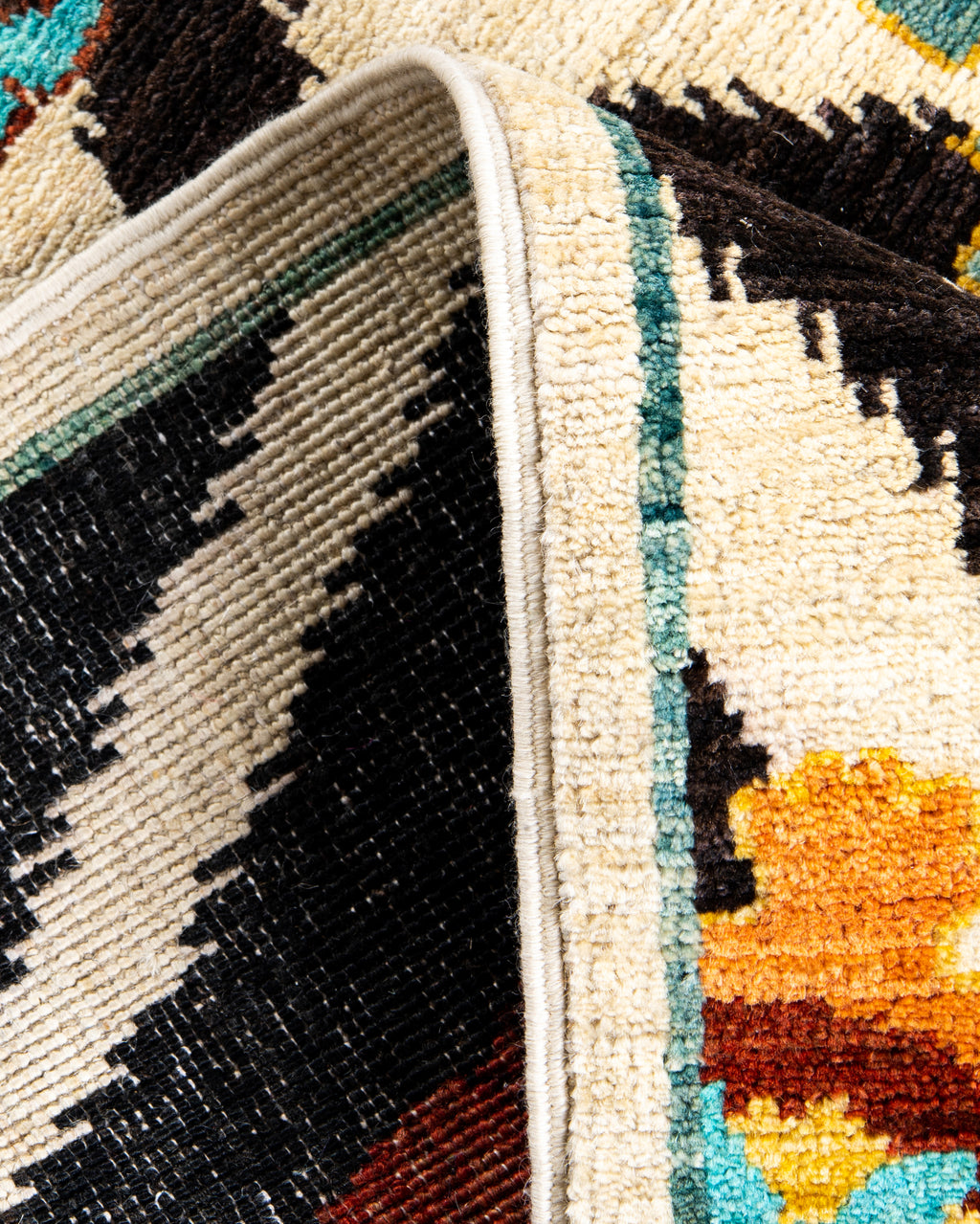 Anor Hand-Woven Wool and Silk Carpet 292x080 cm