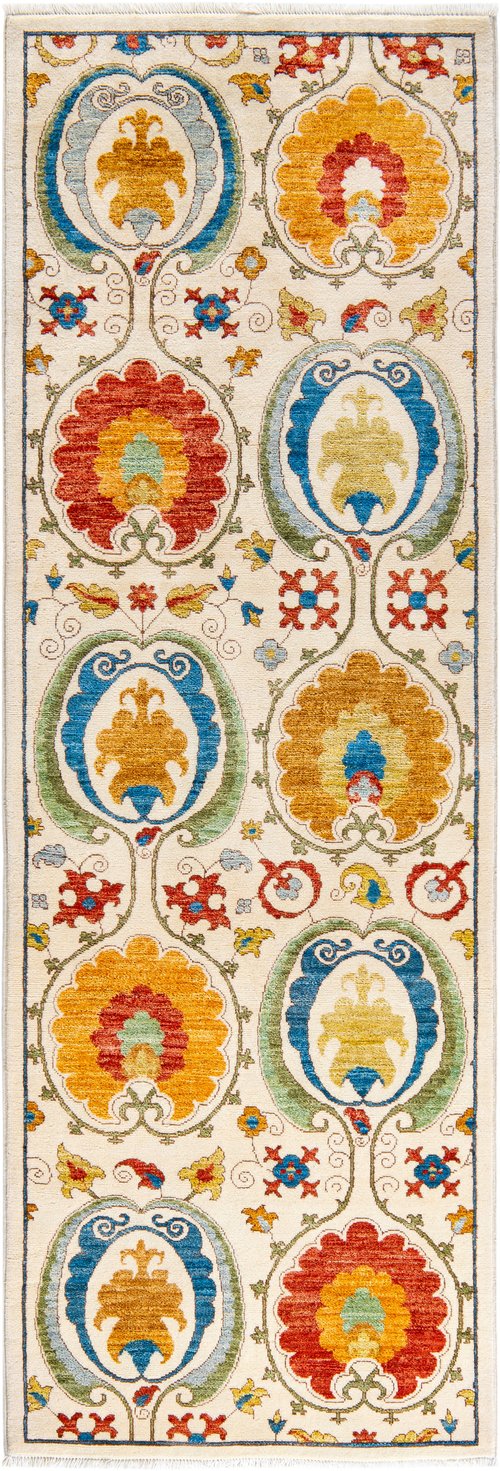 Zarif El Dokuma Yün ve İpek Halı 231x079 cm