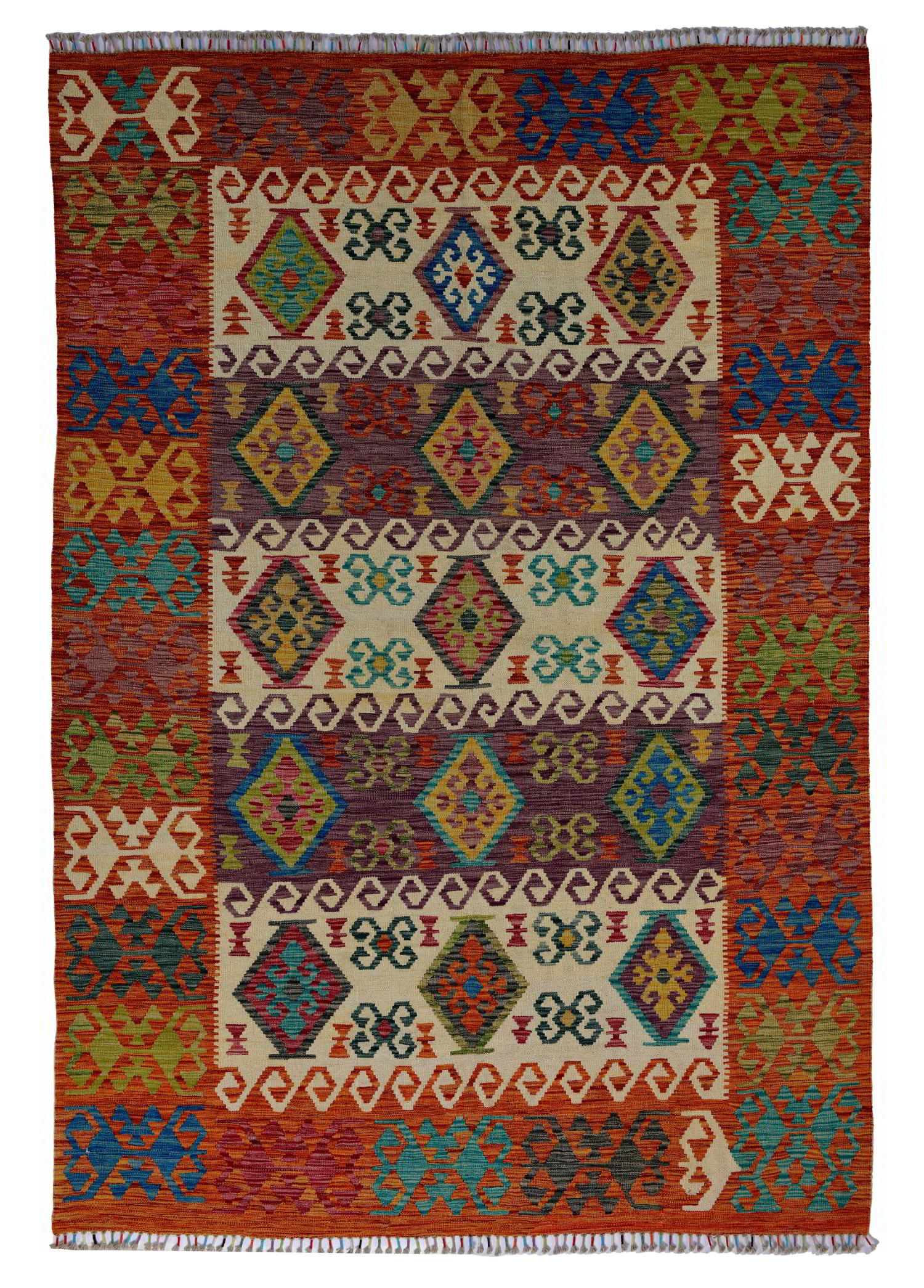 Myrren El Dokuma Yün Kilim 290x204 cm