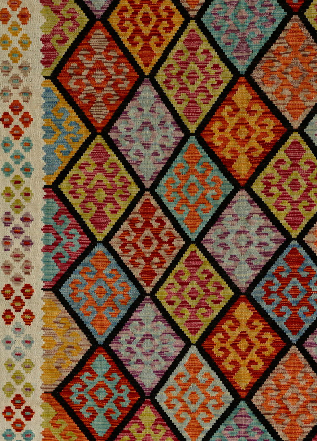 Kaleido El Dokuma Yün Kilim 298x209 cm