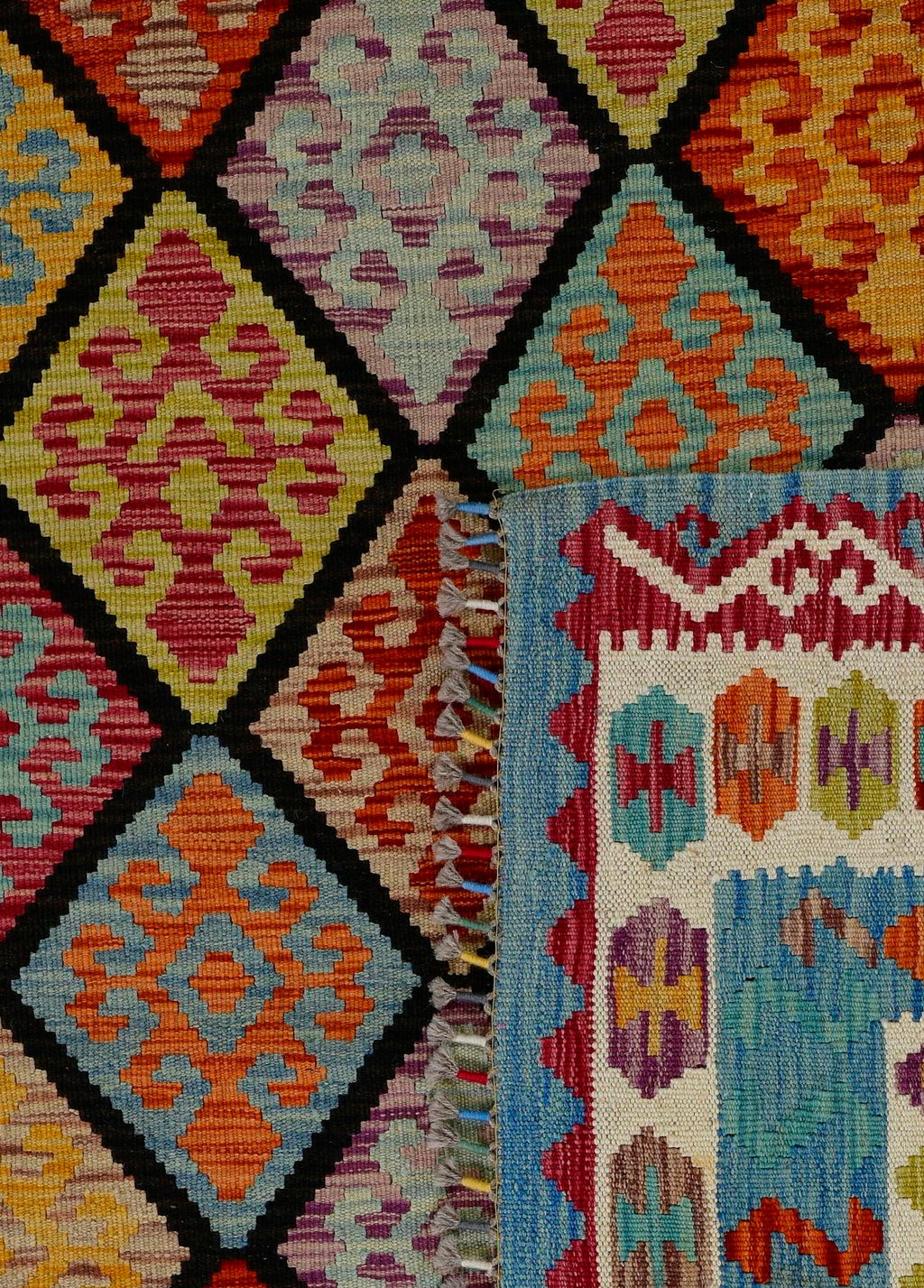 Kaleido El Dokuma Yün Kilim 298x209 cm