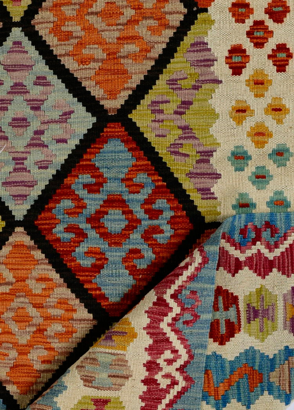 Kaleido El Dokuma Yün Kilim 298x209 cm