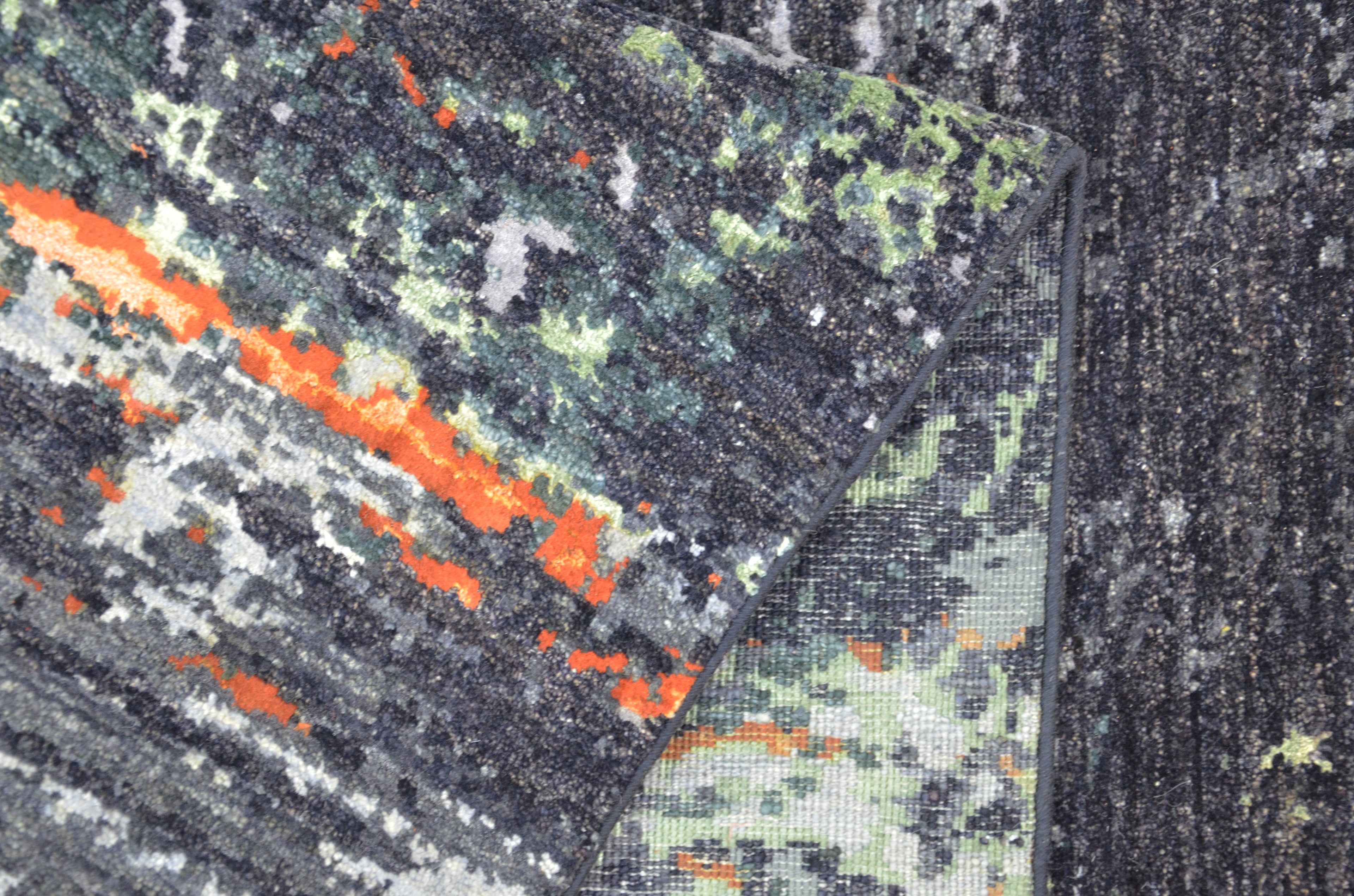 Ember Graphite El Dokuma Yün ve İpek Halı 245 x 167 cm